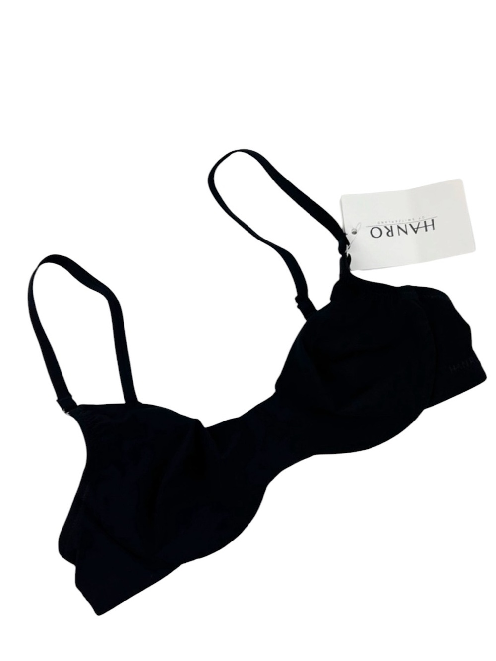 Hanro Black Seamless Underwire Bra Size 32A Black